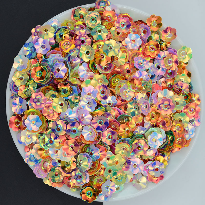 Art Craft Cup - 100g/lot4/6/8/10mm Plum Blossom Cup Lose Pailletten