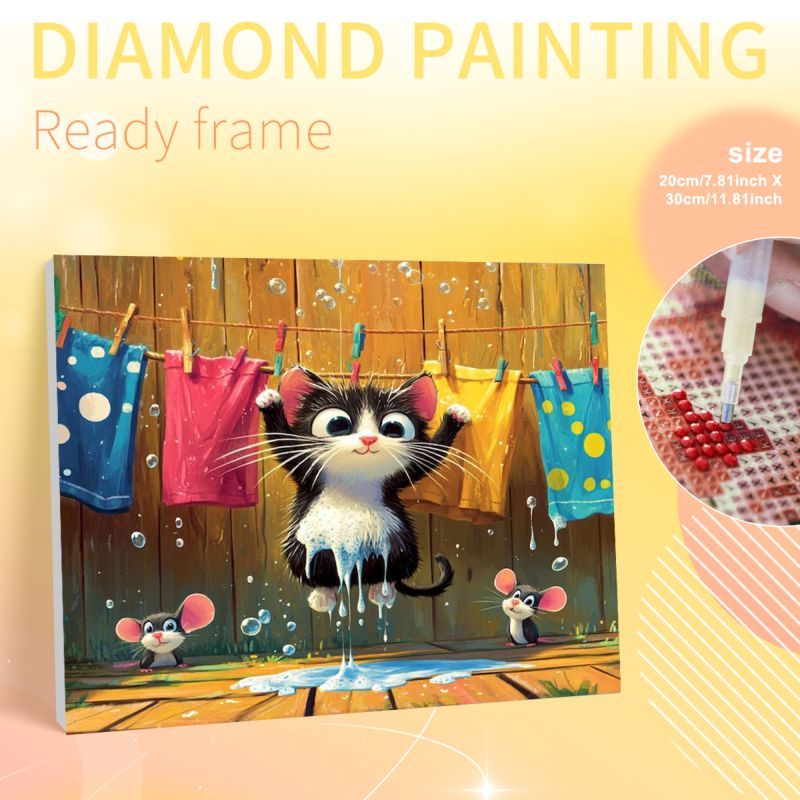 Art Craft Idea - PhotoCustom Mouse 5D-Diamantmalerei-Sets für Erwachsene, zum