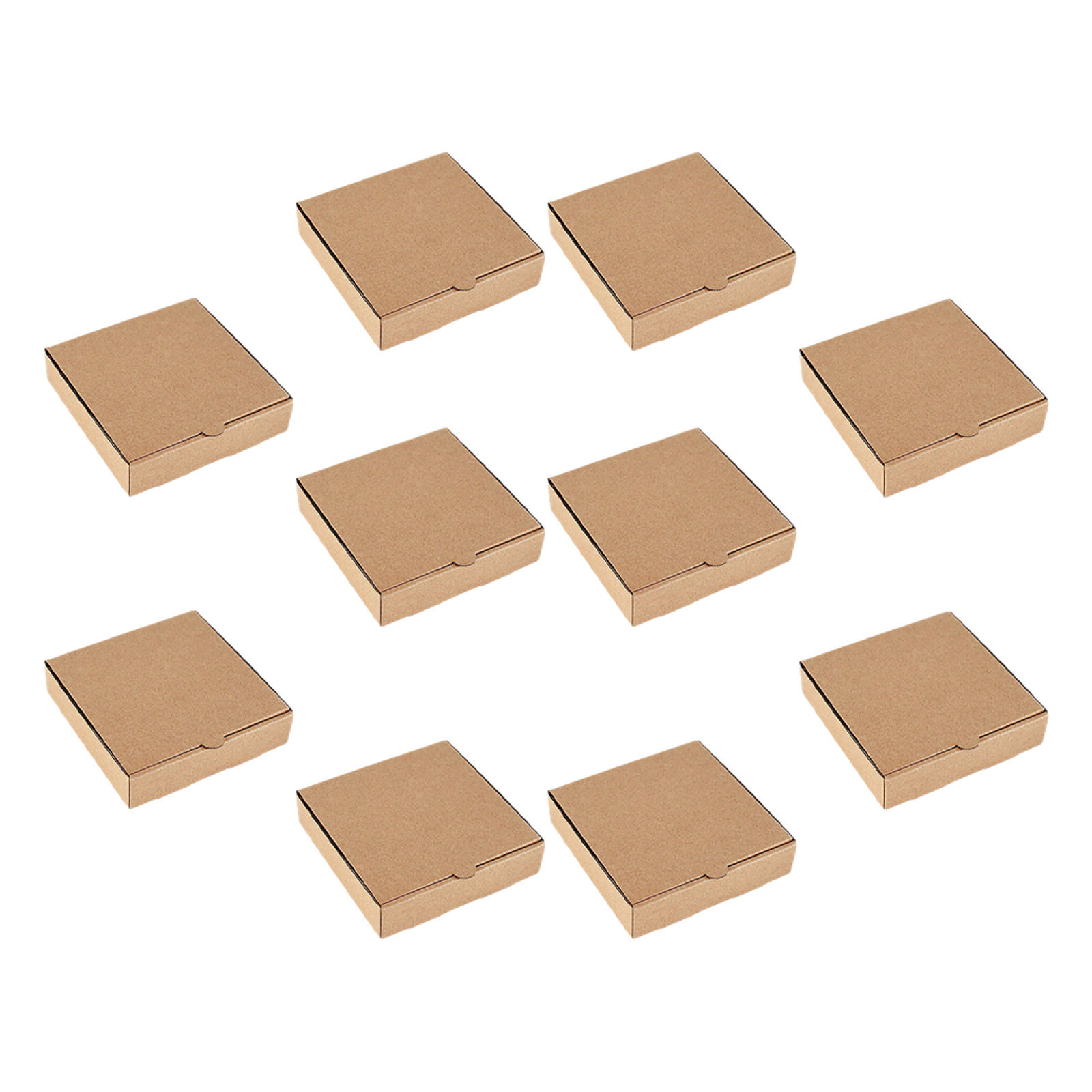 Box Art And Craft - 10 Stück Mini-Pizzakartons Vielseitige Aufbewahrungsbehälter aus