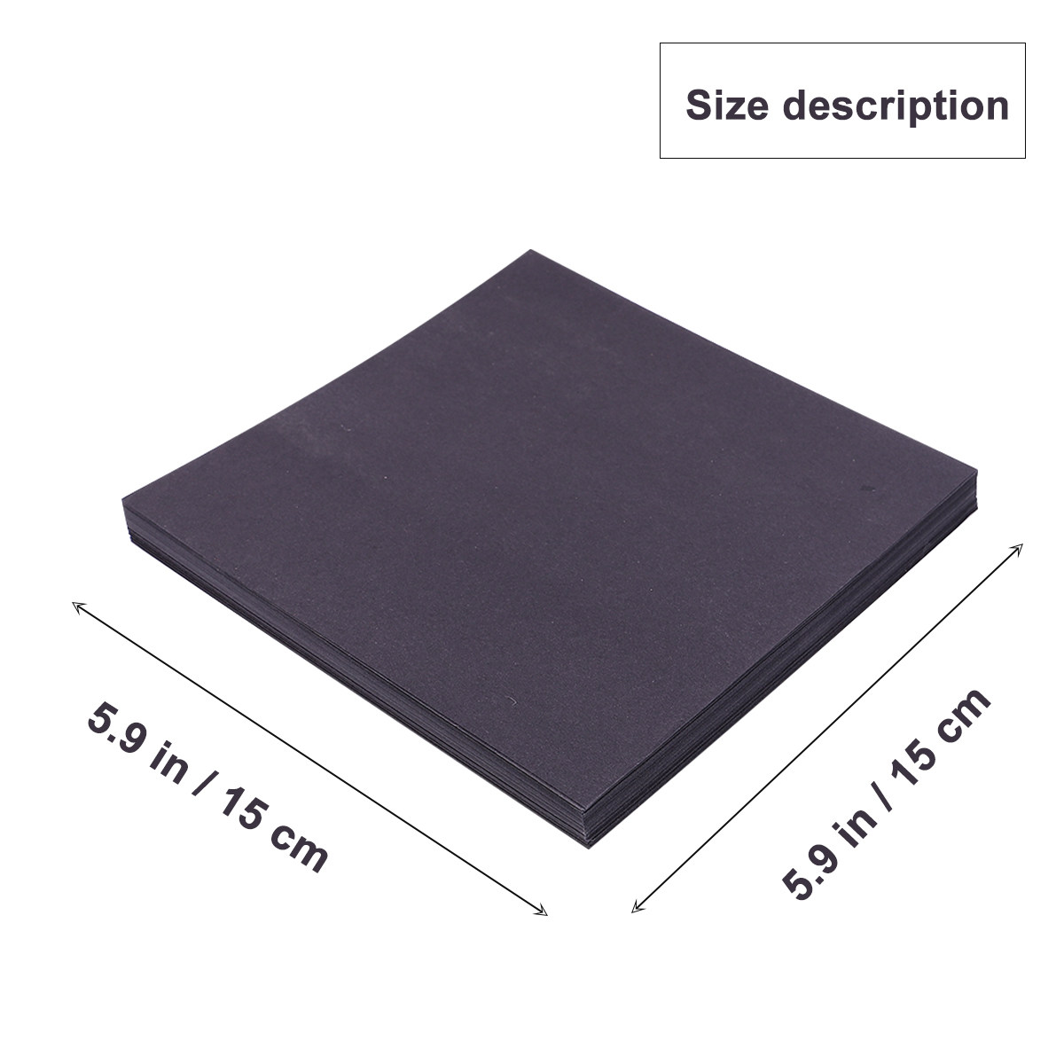 100 Stück Schwarzes Quadratisc – Art Craft Using Paper Bewertung und Preis