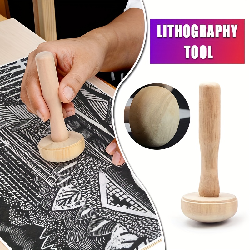 1pc Holz Pilz rolle Papier Dru – Art Craft Using Paper Bewertung und Preis
