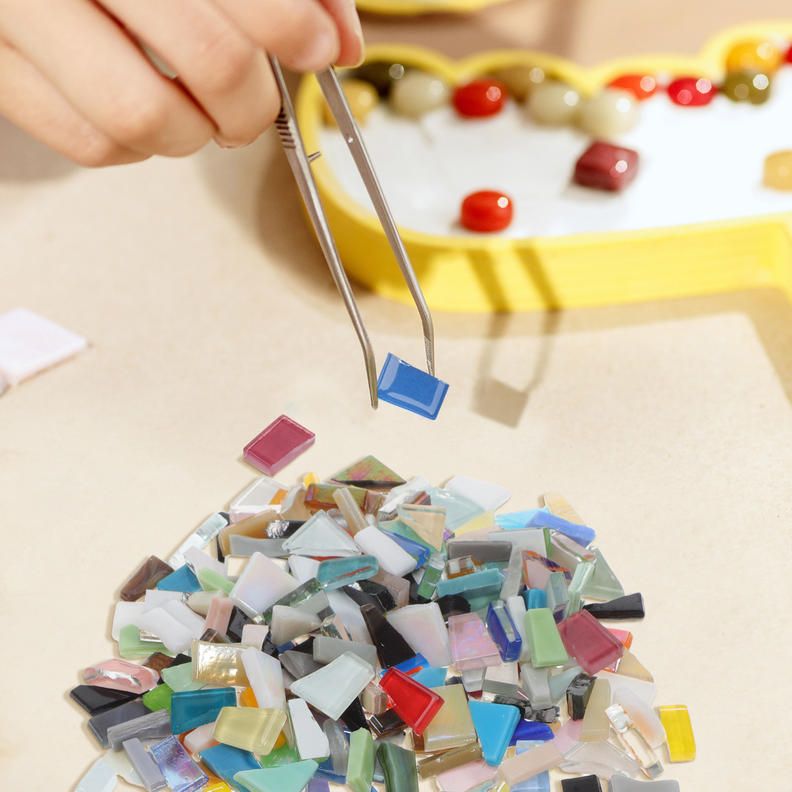 1 Beutel DIY Mosaik-Glasstücke – Mosaic Tile Supply Bewertung und Preis