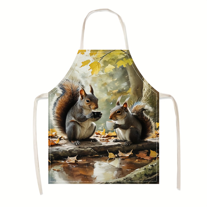 Leinen-Schürze mit Eichhörnche – Art Craft Idea Bewertung und Preis