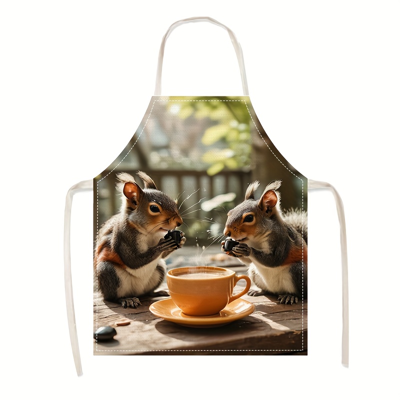 Leinen-Schürze mit Eichhörnche – Art Craft Idea Bewertung und Preis