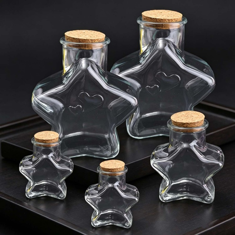 S/M/L Stern-Glasflaschen Fünfz – Box Art And Craft Bewertung und Preis